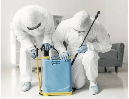AEGIS pest control technicians in PPE